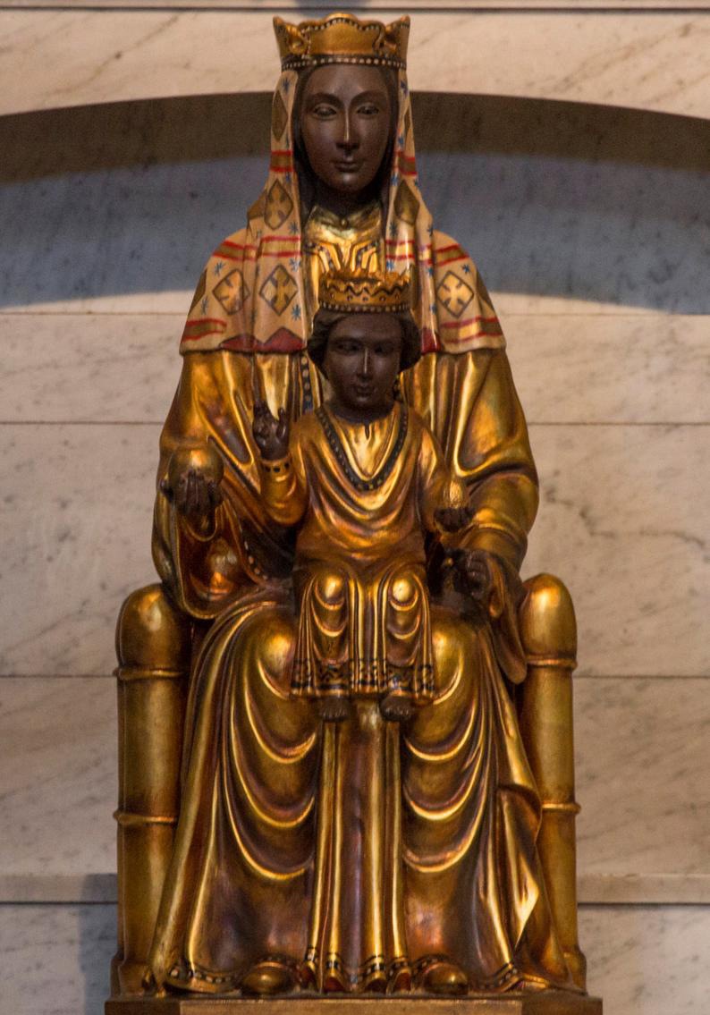 our lady of montserrat statue