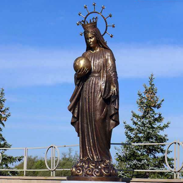 outdoor virgin mary garden statue