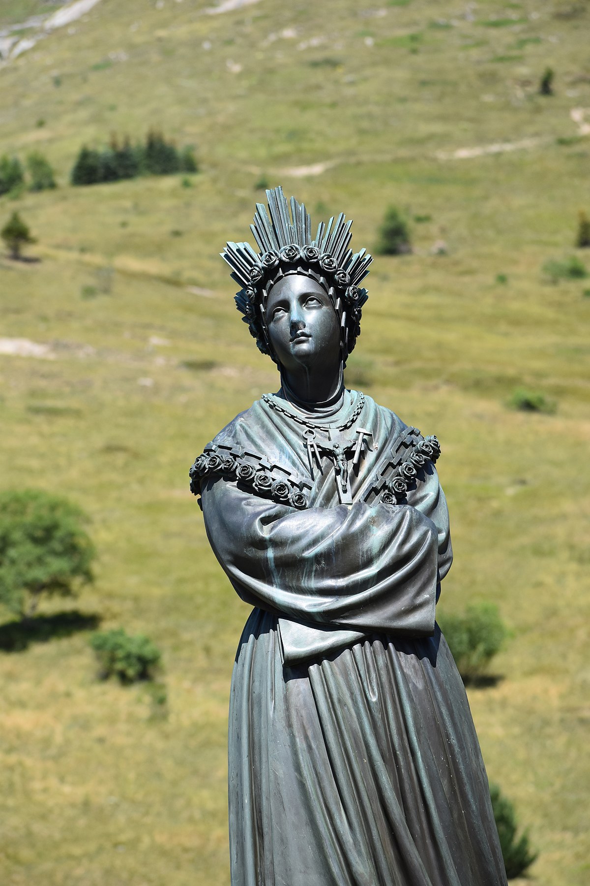 Bronze Statue of Our Lady of La Salette