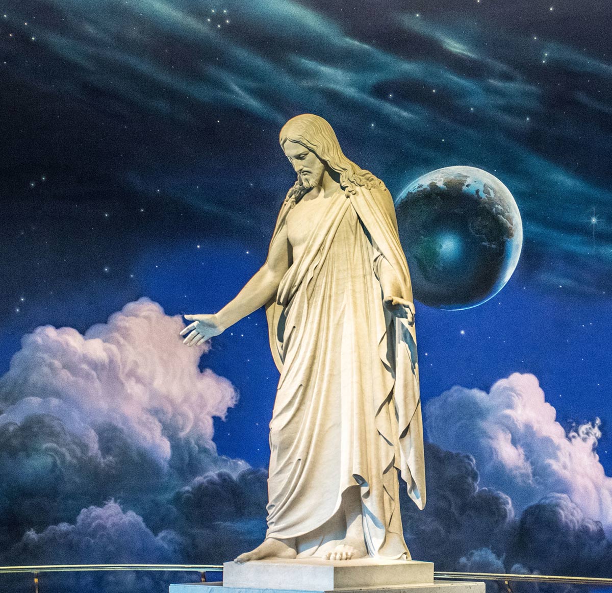 mormon jesus statue