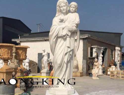 Famous Religious Marble Our Lady Help of Christians Statue