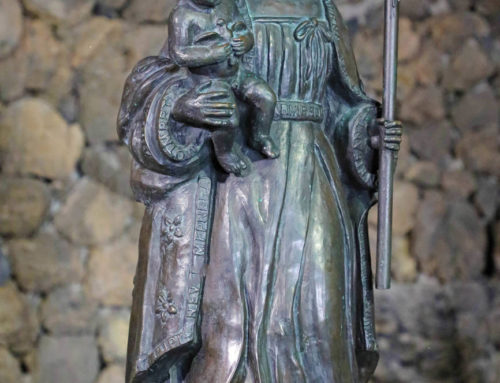 Famous Religious Bronze Standing Our Lady of Candelaria Statue