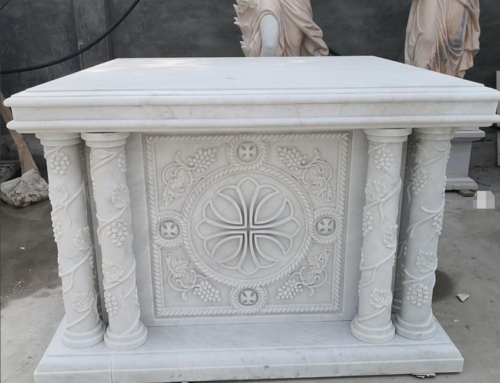Religious Hand Caving Popular Decoration Marble Church Lectern
