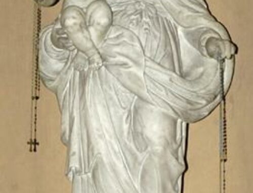 Famous Figure Life-Size Standing Madonna Marble Sculpture