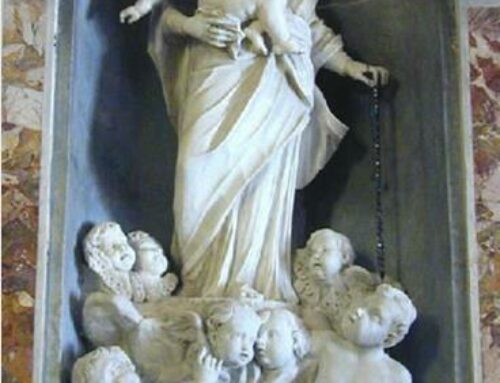 Religious Church Decor Our Lady of the Rosary Marble