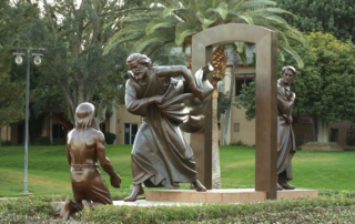 bronze statue of Parable of the Prodigal Son