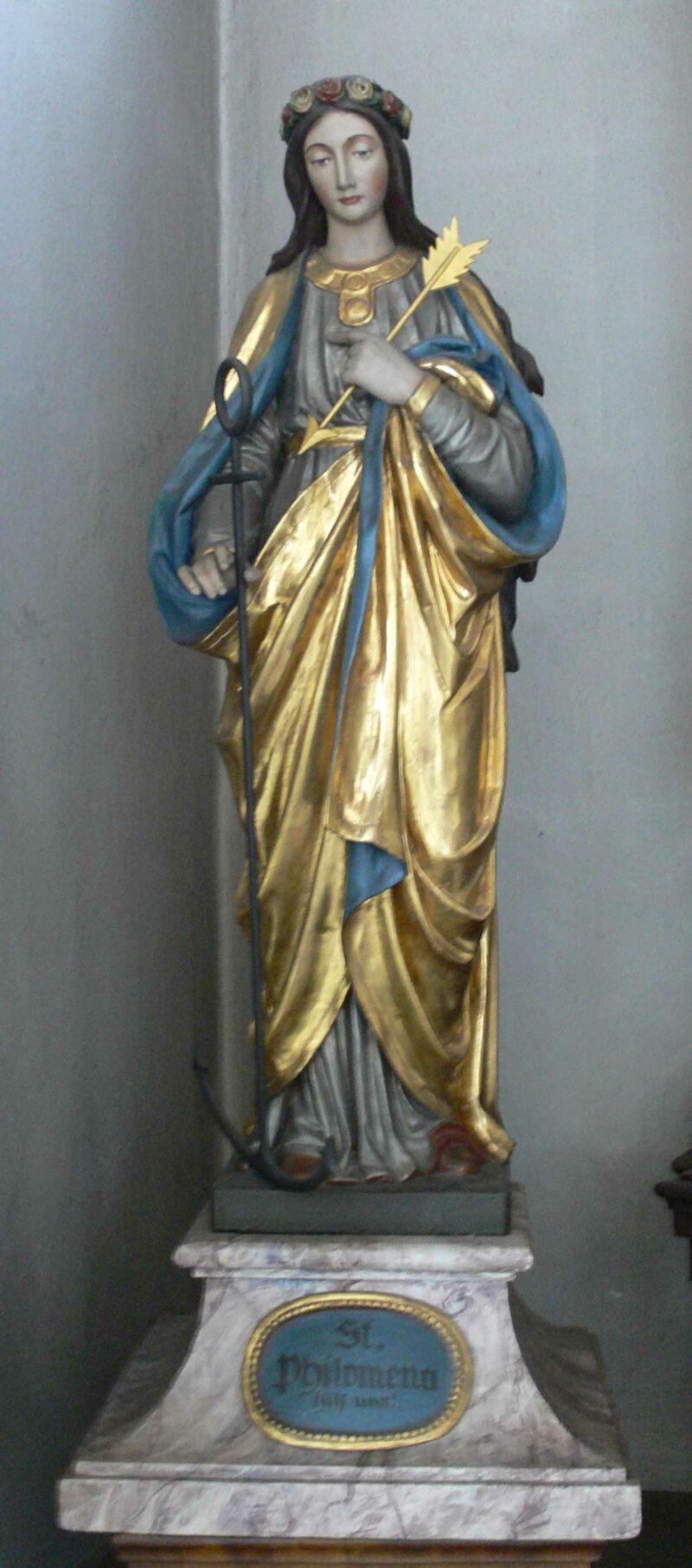bronze St. Philomena Statue 2