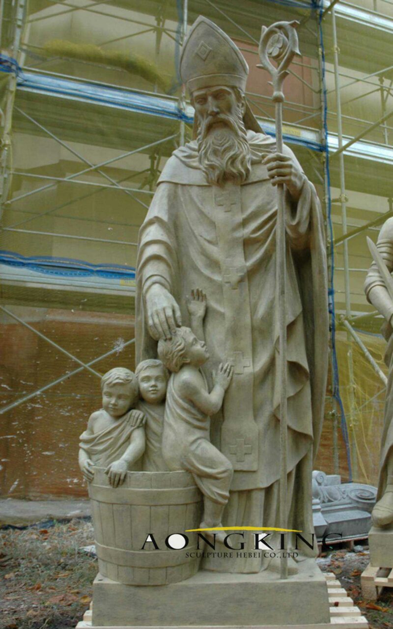 marble sculpture statue of St.Nicholaus