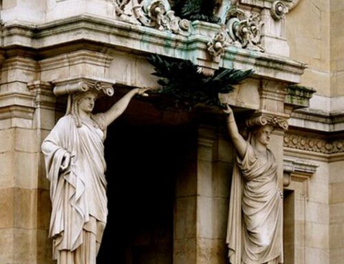 Religious Church Decor Mythology Splendid Eagle Sculpture Stone Architecture Parisienne
