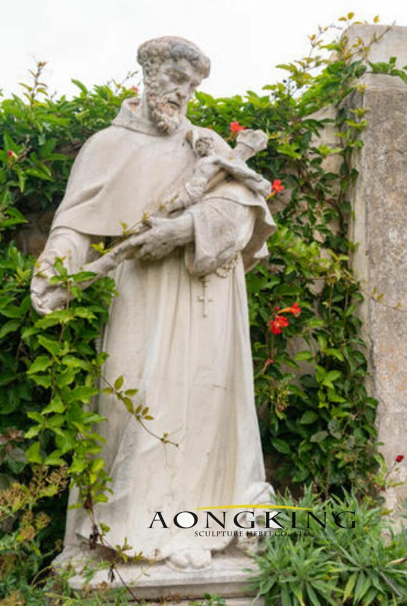 st.Charles Borromeo statue marble