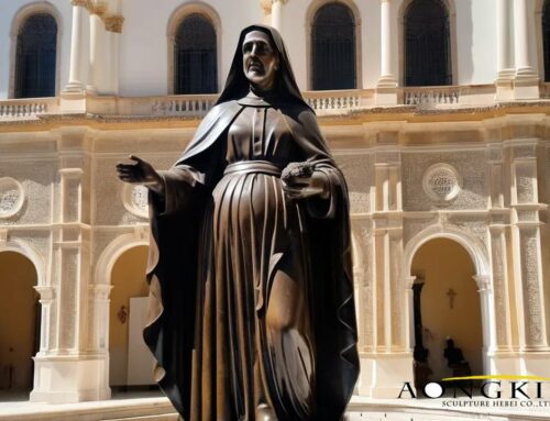 Religious Famsou Figure Bronze Saint Teresa of Ávila Sculpture